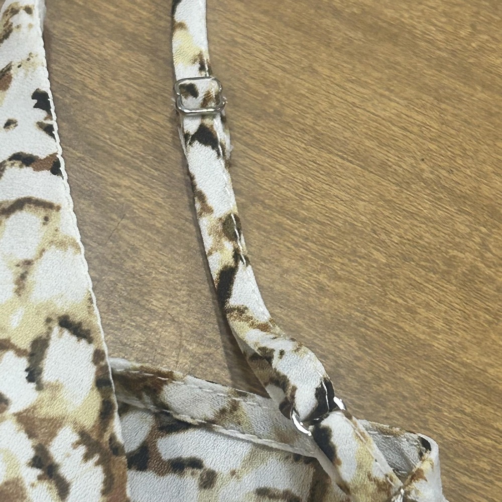 Set 2 Banana Republic Tank Top Womens Medium Multicolor White Animal Print Cami - Picture 11 of 11